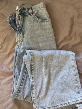 Denim forum (Aritzia) high waisted wide leg jeans